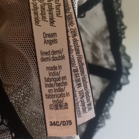 VICTORIA'S SECRET DREAM ANGELS LINED DEMI BRA 34C - Picture 8 of 11